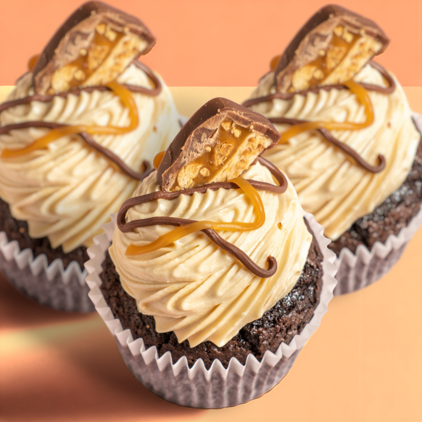 Snickers Cupcakes